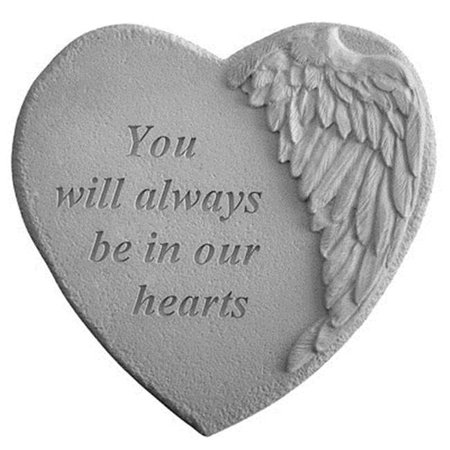KAY BERRY Kay Berry 08910 Winged Heart Memorial Stone - You Will Always Be... 8910